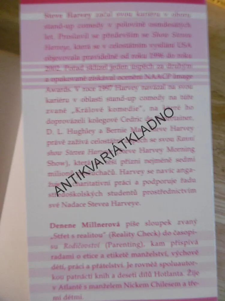 JEDNEJTE JAKO DÁMA, MYSLETE JAKO MUŽ, STEVE HARVEY