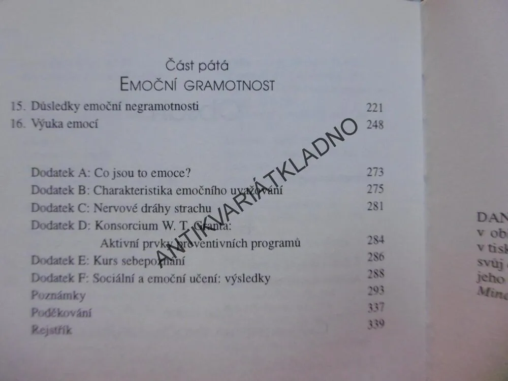 EMOČNÍ INTELIGENCE, JE DŮLEŽITĚJŠÍ NEŽ IQ, DANIEL GOLEMAN, **an