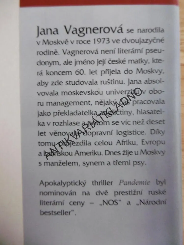 RUSKO SUŽUJE PANDEMIE, JANA VAGNEROVÁ, **an