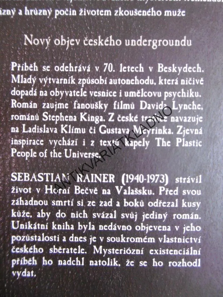 MYSTERIUM TREMENDUM, SEBASTIAN RAINER, **an
