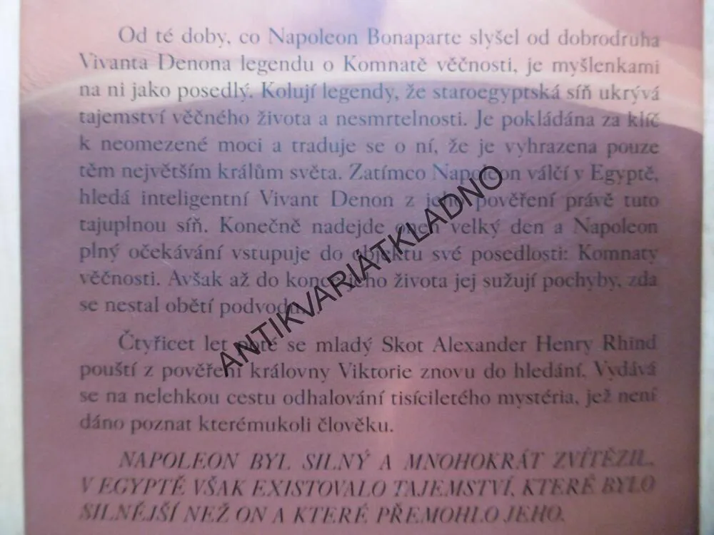 ŘÍŠE VĚČNOSTI, ANTHONY O´NEILL, **an