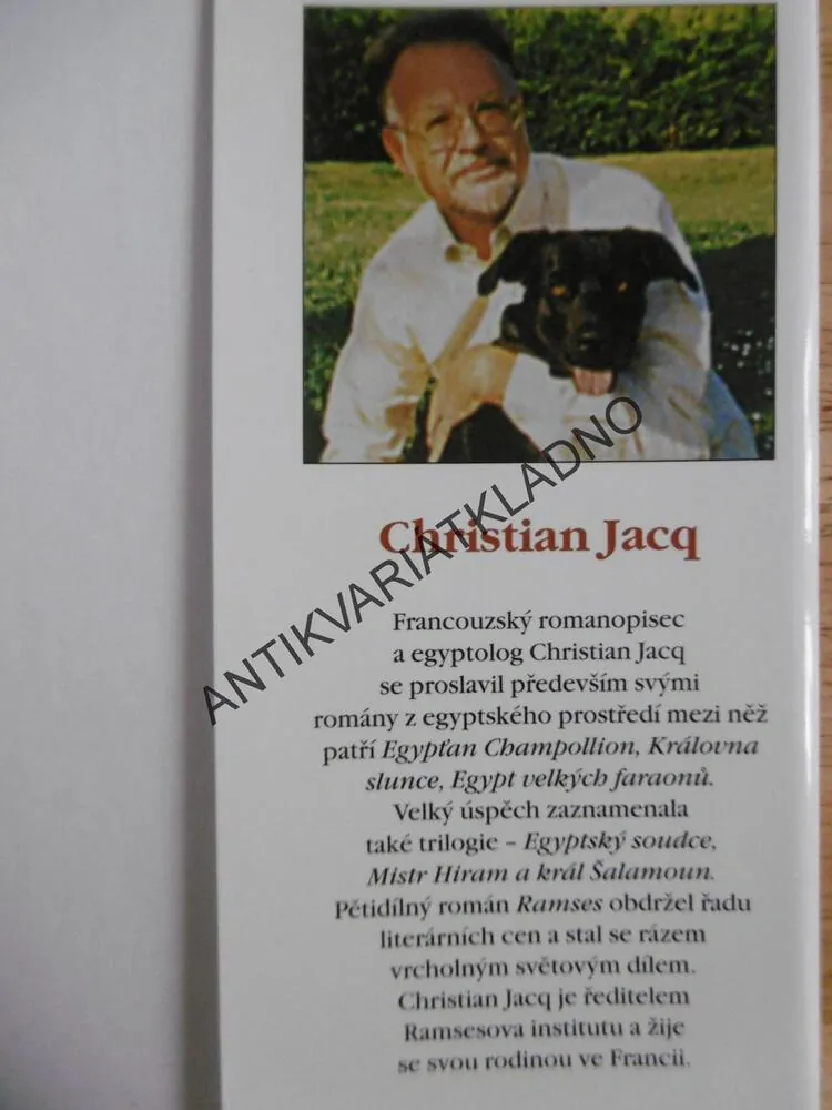 MISTR HIRAN A KRÁL ŠALAMOUN, CHRISTIAN JACQ, **an