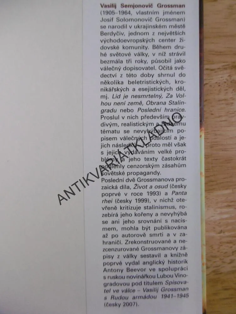 ŽIVOT A OSUD, VASILIJ GROSSMAN
