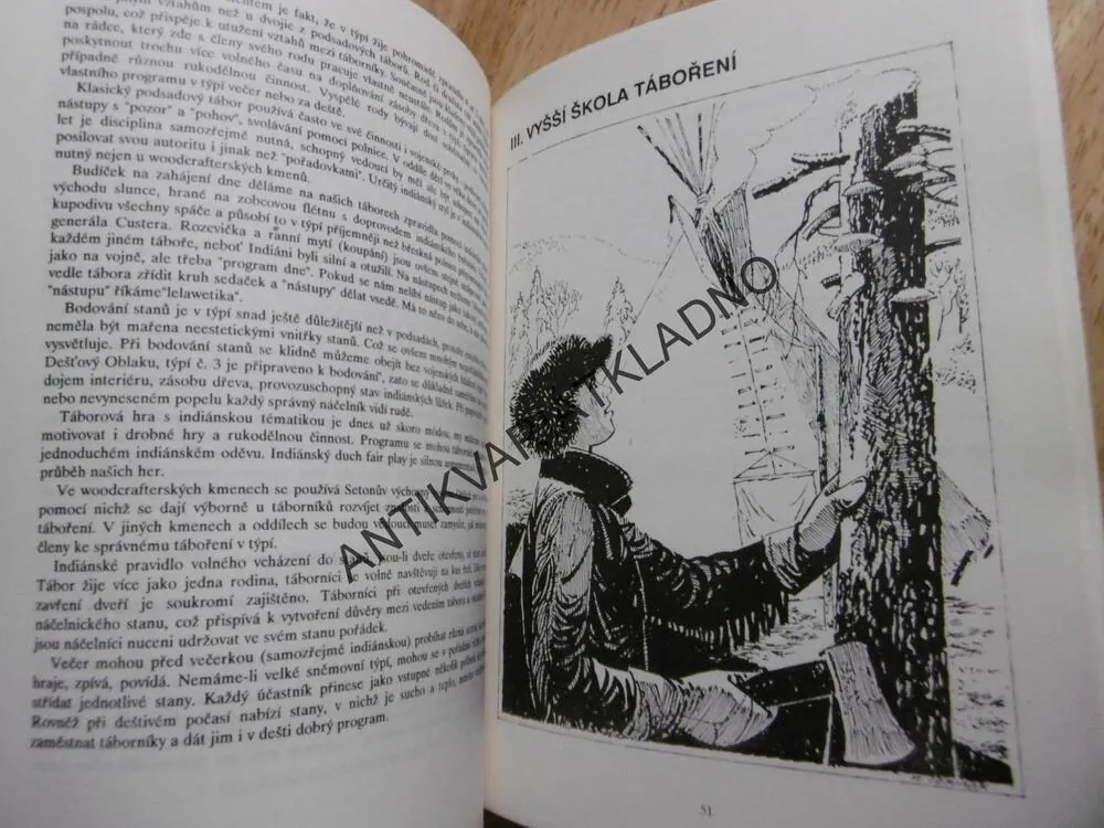 TÁBOŘÍME V TÝPÍ, JIŘÍ MACEK, ČERMÁK, 1990