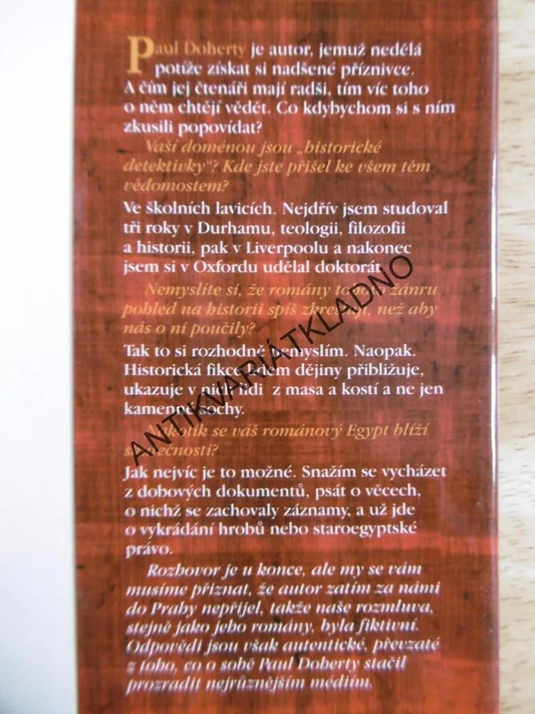 MSTITELÉ BOHYNĚ ISIS, PAUL DOHERTY, **an