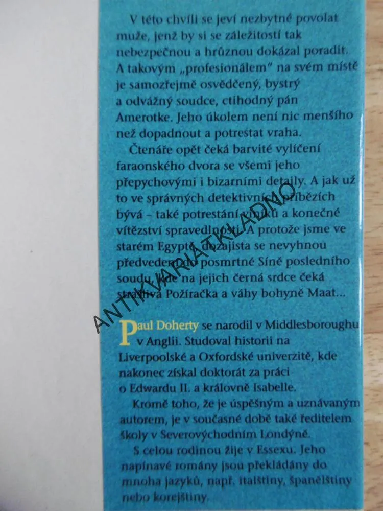 SMRT HOROVÝCH SLUŽEBNÍKŮ, PAUL DOHERTY, **an