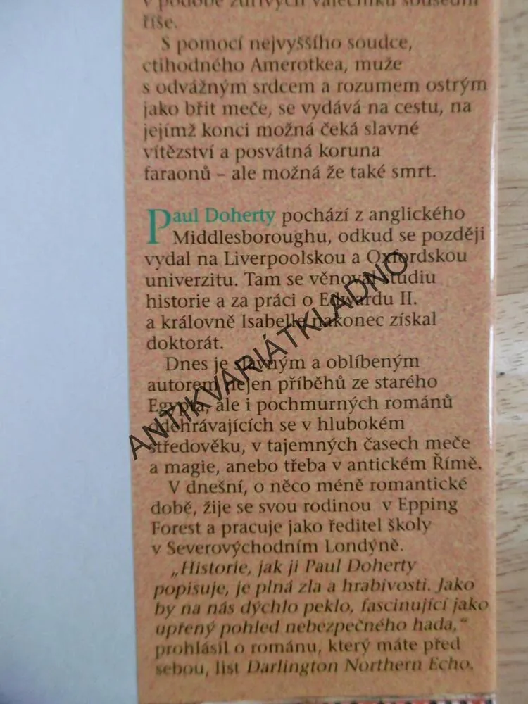 PŘED TVÁŘÍ AMONOVOU, PAUL DOHERTY, **an