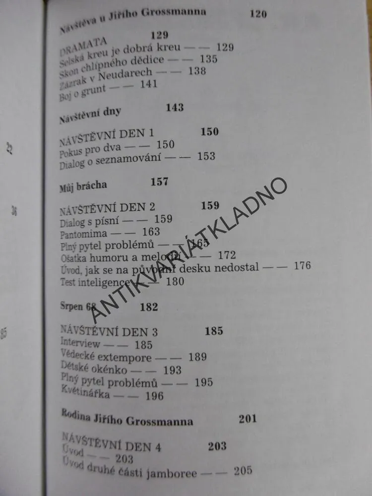 NÁVŠTĚVNÍ DEN U JIŘÍHO GROSSMANNA, MILOSLAV ŠIMEK, GROSSMANN