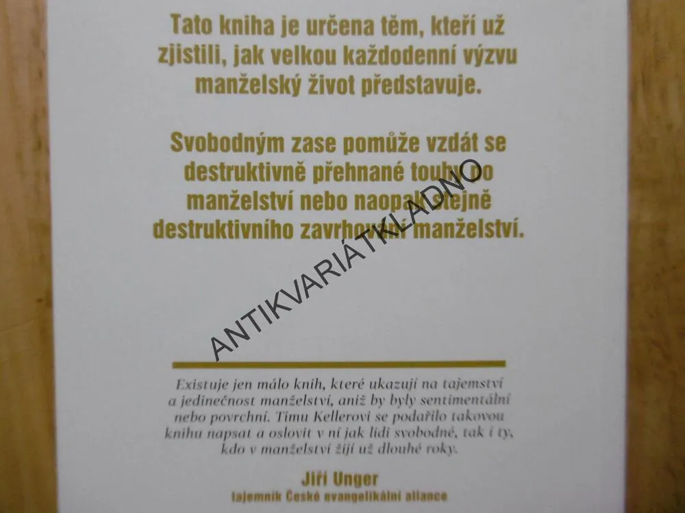 SMYSL MANŽELSTVÍ, KELLER, KELLEROVÁ