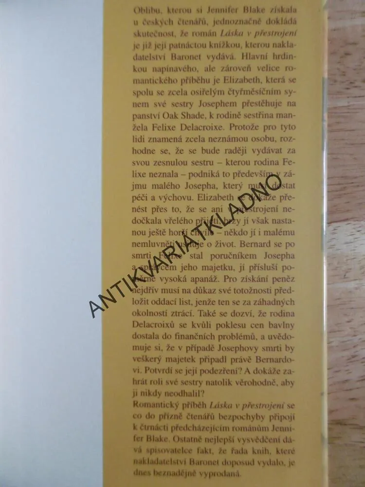 LÁSKA V PŘESTROJENÍ, JENNIFER BLAKE, **an