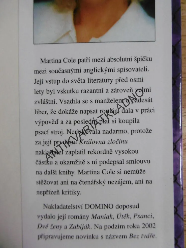 KRÁLOVNA ZLOČINU, MARTINA COLE