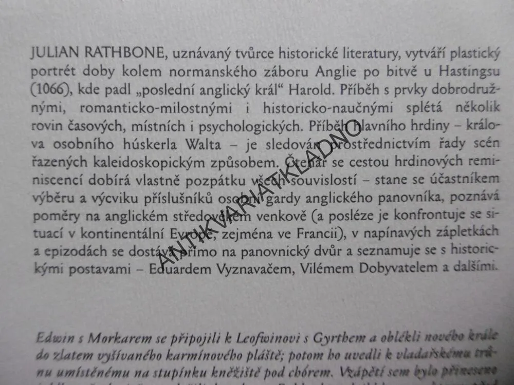 POSLEDNÍ ANGLICKÝ KRÁL, JULIAN RATHBONE, **an