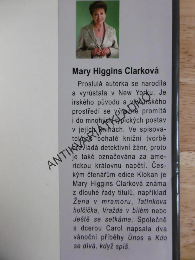 NEZNÁMÝ V POZADÍ, MARY HIGGINS CLARKOVÁ, **an