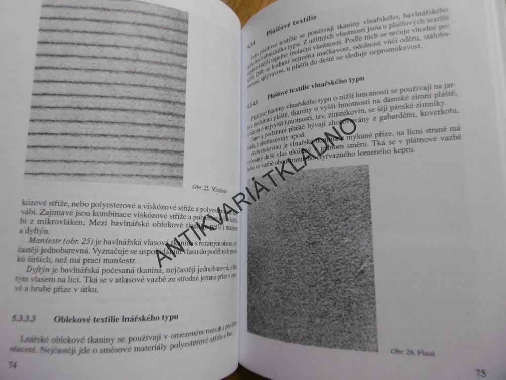 ODĚVNÍ MATERIÁLY, 2., KOZLOVSKÁ, BOHANESOVÁ, **an
