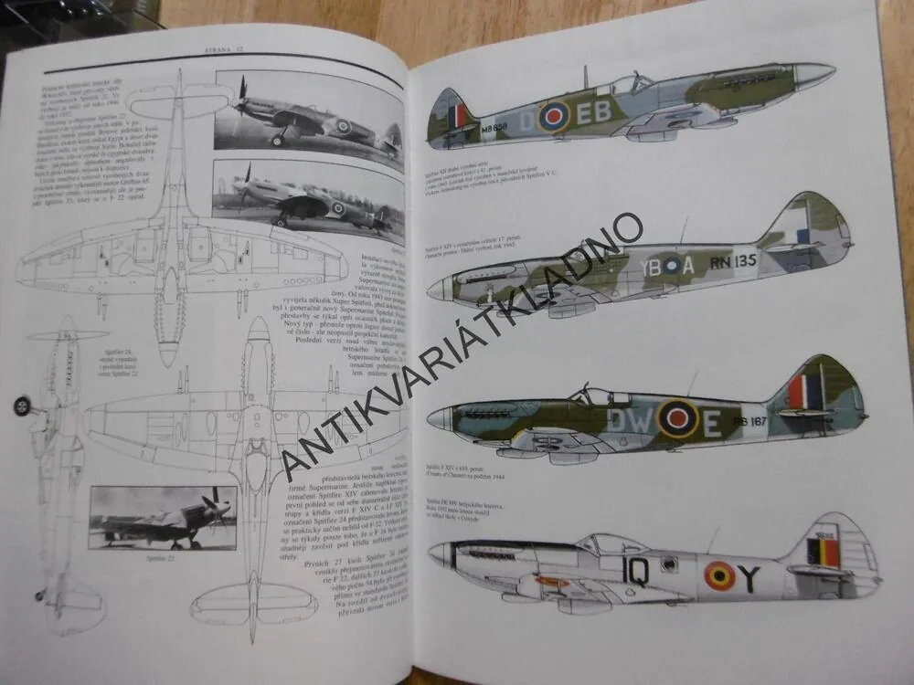 STÍHACÍ LETOUNY SPITFIRE S MOTOREM GRIFFON, BERGER, SVOBODA, MILITARIA, HOBBY
