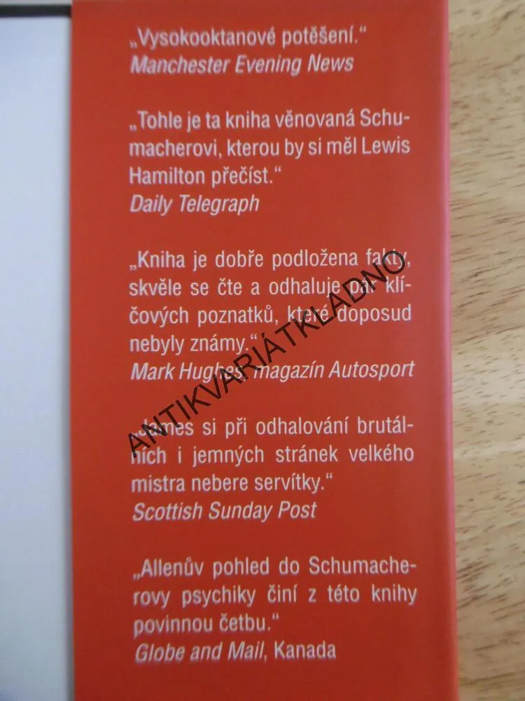 MICHAEL SCHUMACHER, CESTA NA VRCHOL, JAMES ALLEN, 