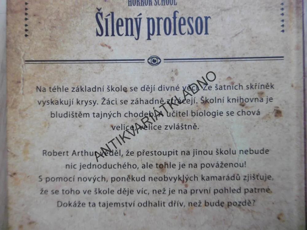 ŠÍLENÝ PROFESOR, HORROR SCHOOL, CHARLES GILMAN, **an