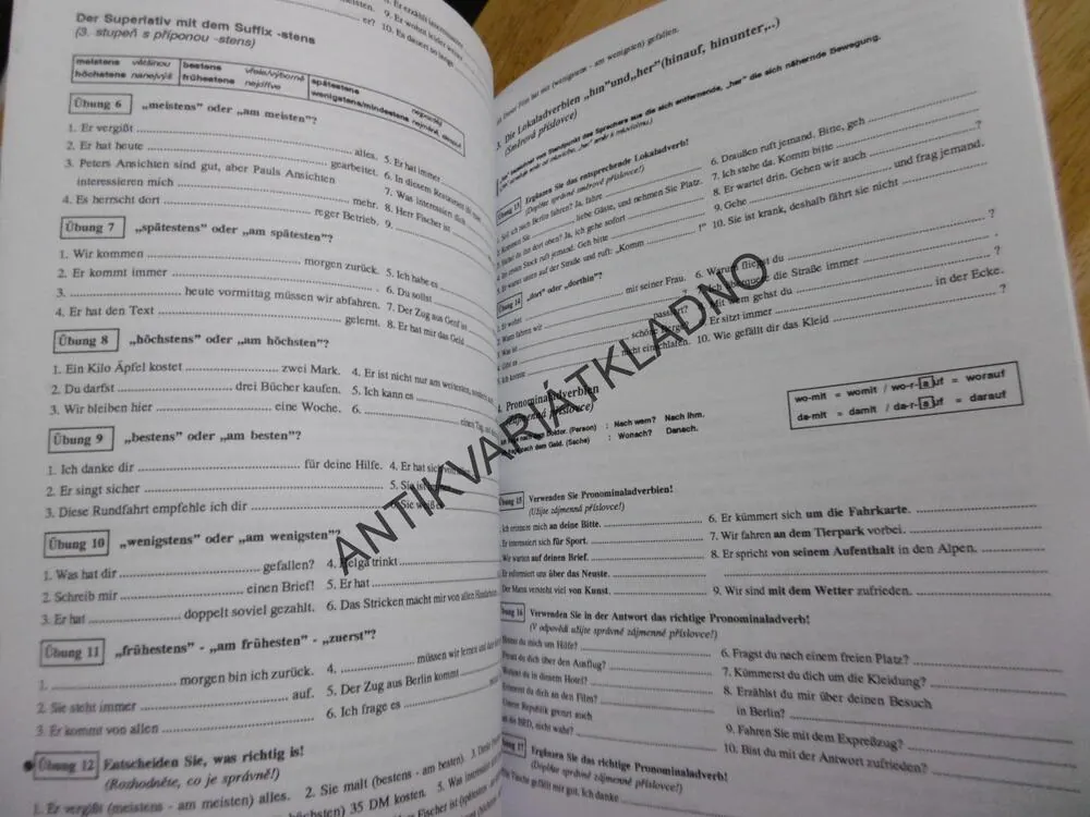 WIR ÜBEN DEUTSCHE GRAMMATIK, MATURITA Z NĚMČINY, JUSTOVÁ, NĚMECKÝ JAZYK, NĚMČINA