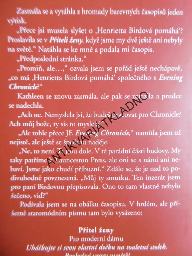 MILÁ PANÍ BIRDOVÁ, A. J . PEARCEOVÁ, 
