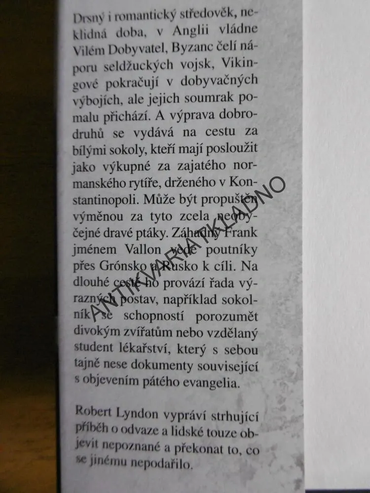 CESTA SNĚŽNÝCH PTÁKŮ, ROBERT LYNDON, **an