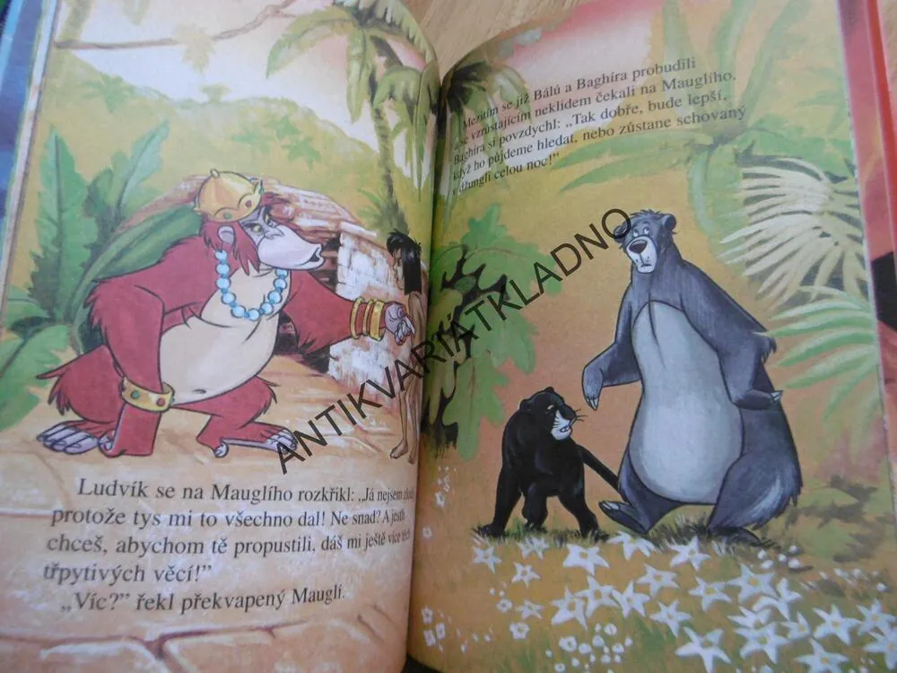 MAUGLÍ A ZLATÝ POKLAD, WALT DISNEY, **an