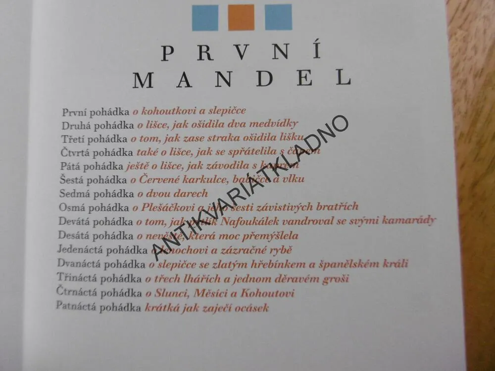 PRVNÍ STROM POHÁDEK Z CELÉHO SVĚTA, STANOVSKÝ, KOLÍBAL, 2008