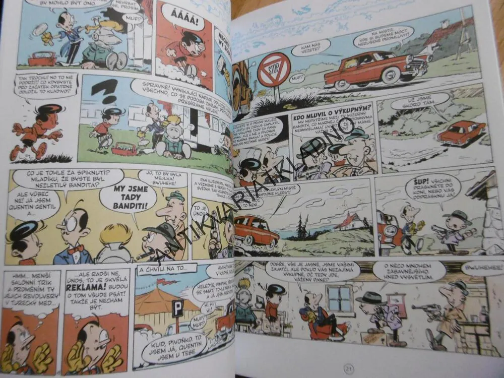 VELKÁ ESA, QUENTIN GENTIL A MISTR ÚNIKŮ, KOMIKS