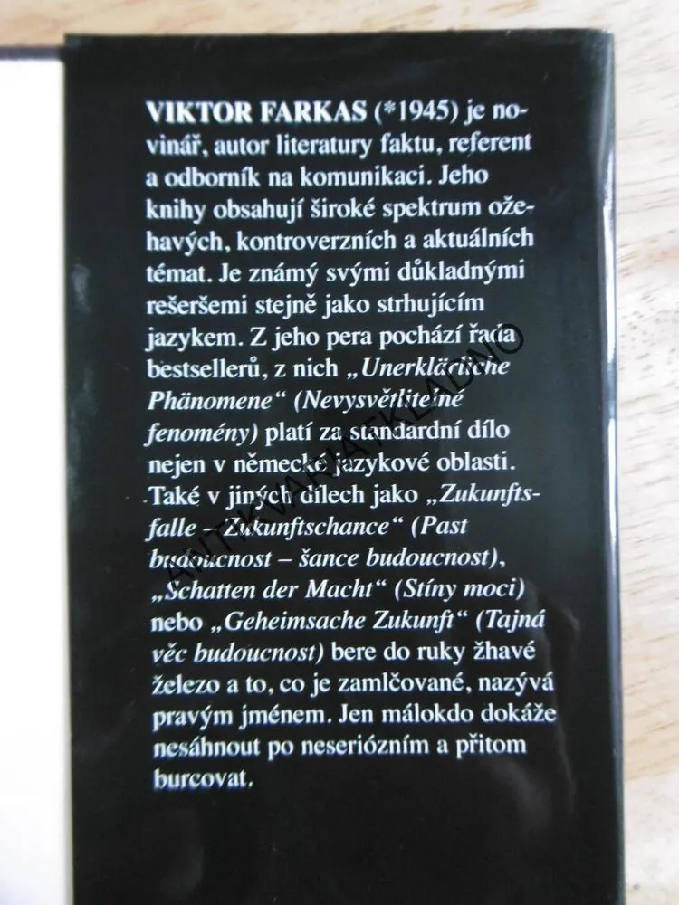 LŽI ZA VÁLKY A V MÍRU, VIKTOR FARKAS, 