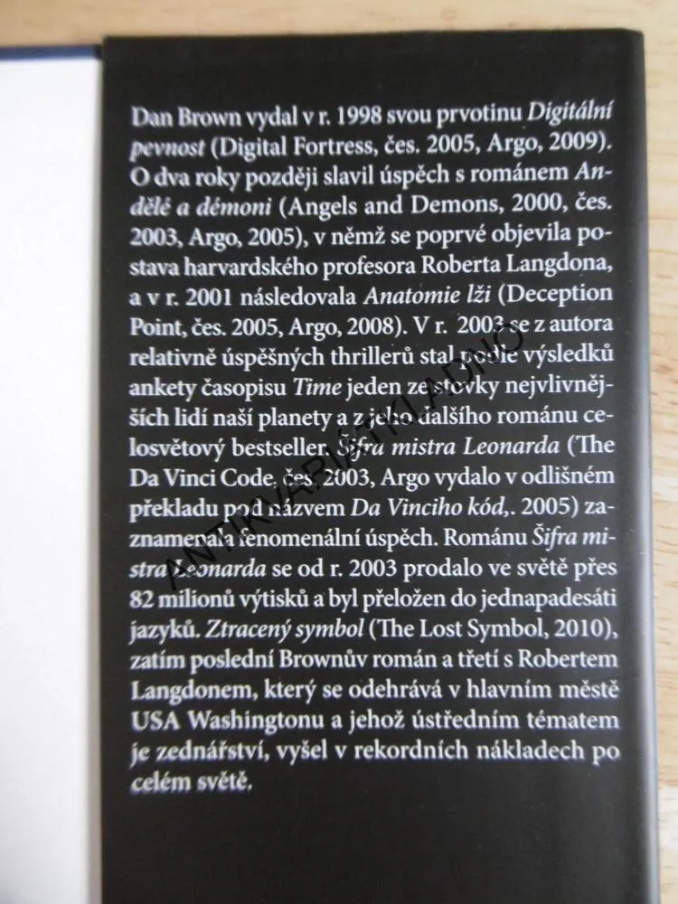 ANATOMIE LŽI, DAN BROWN, **an