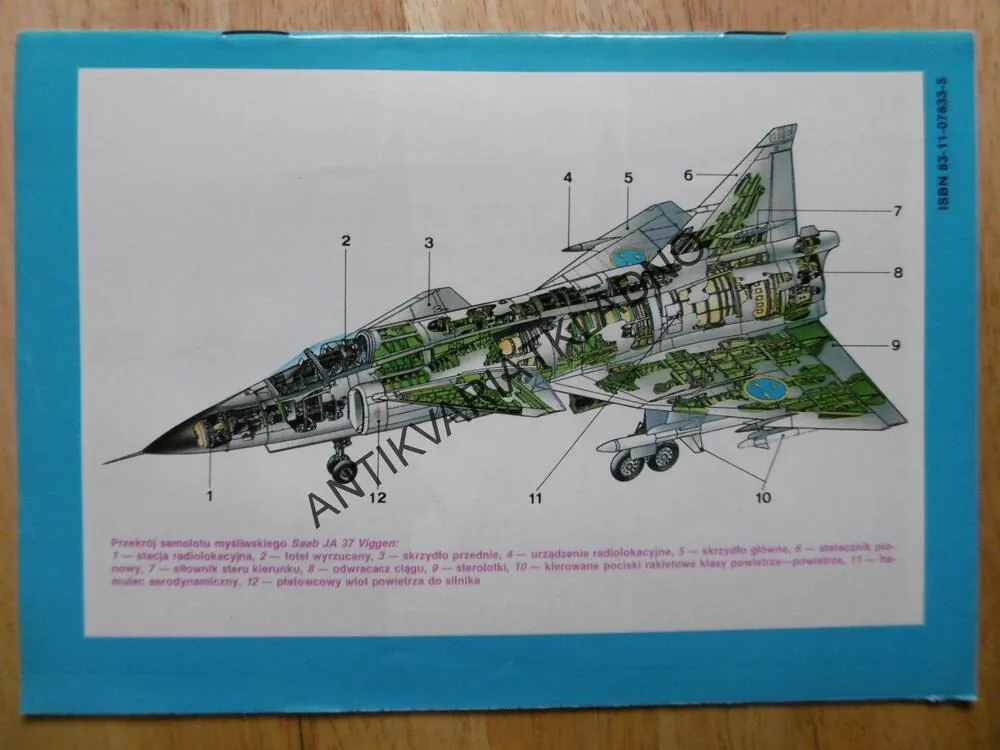SAMOLOT BOJOWY SAAB 37 VIGGEN, POLSKY, SEŠIT Č.138,
