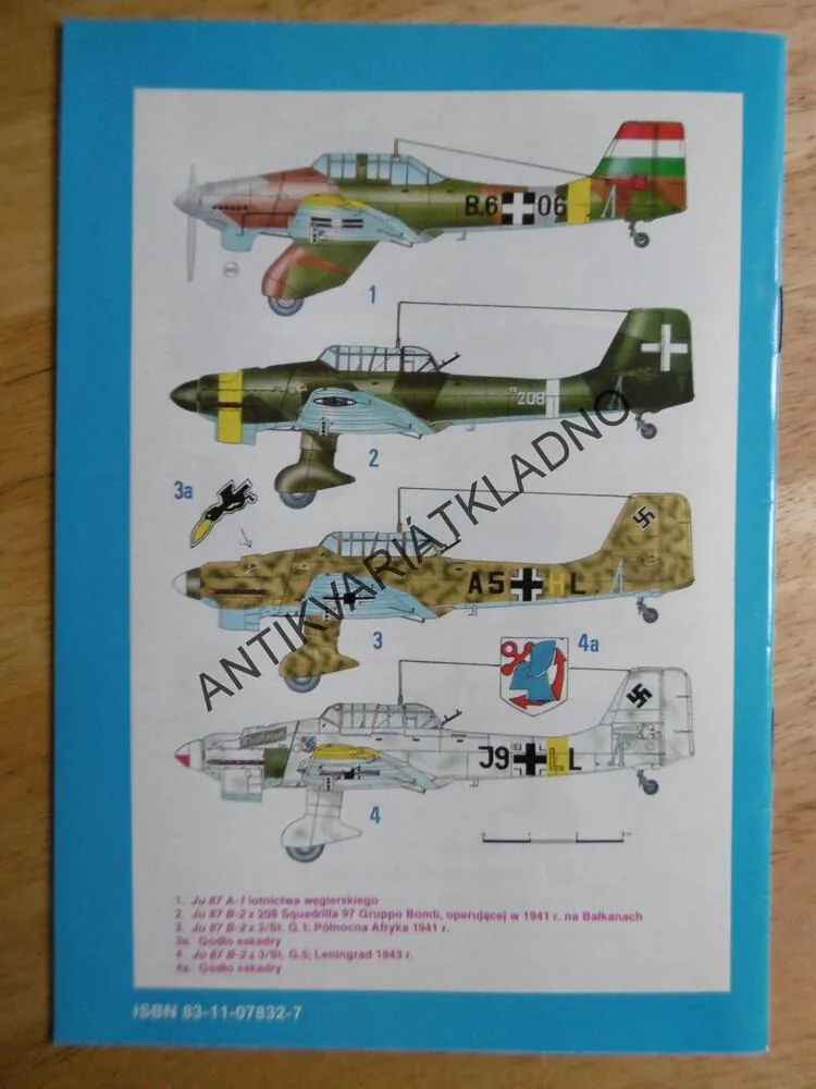 SAMOLOT BOMBOWY NURKUJACY JUNKERS JU 87 STUKA, POLSKY, SEŠIT Č.138,