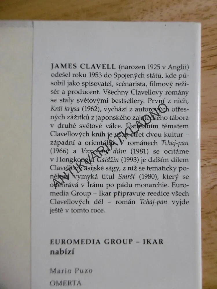 ŠÓGUN, JAMES CLAVELL, JAPONSKO, HISTORIE
