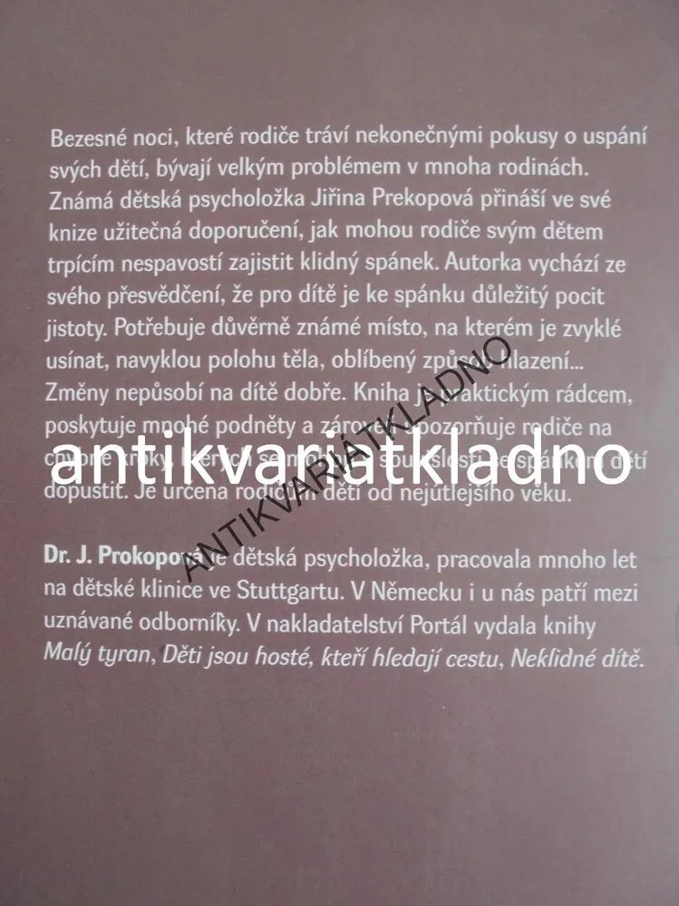 KDYŽ DÍTĚ NECHCE SPÁT, PREKOPOVÁ,