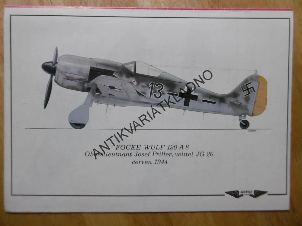 FOCKE WULF 190 A8, AERO TEAM 4., PRO MODELÁŘE, LETADLO,