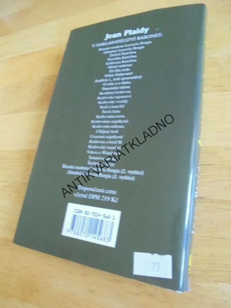 ŘÍMSKÁ MADONA LUCREZIA BORGIA, JEAN PLAIDY, **an