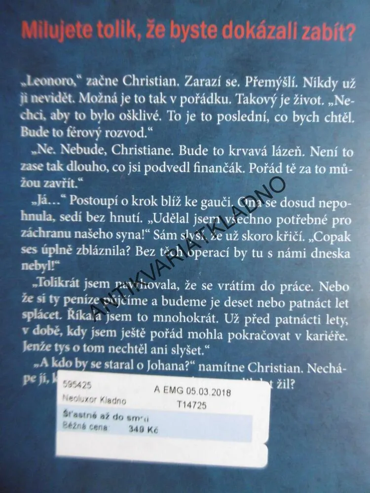 ŠŤASTNĚ AŽ DO SMRTI, ANNA EKBERGOVÁ, THRILLER, **an