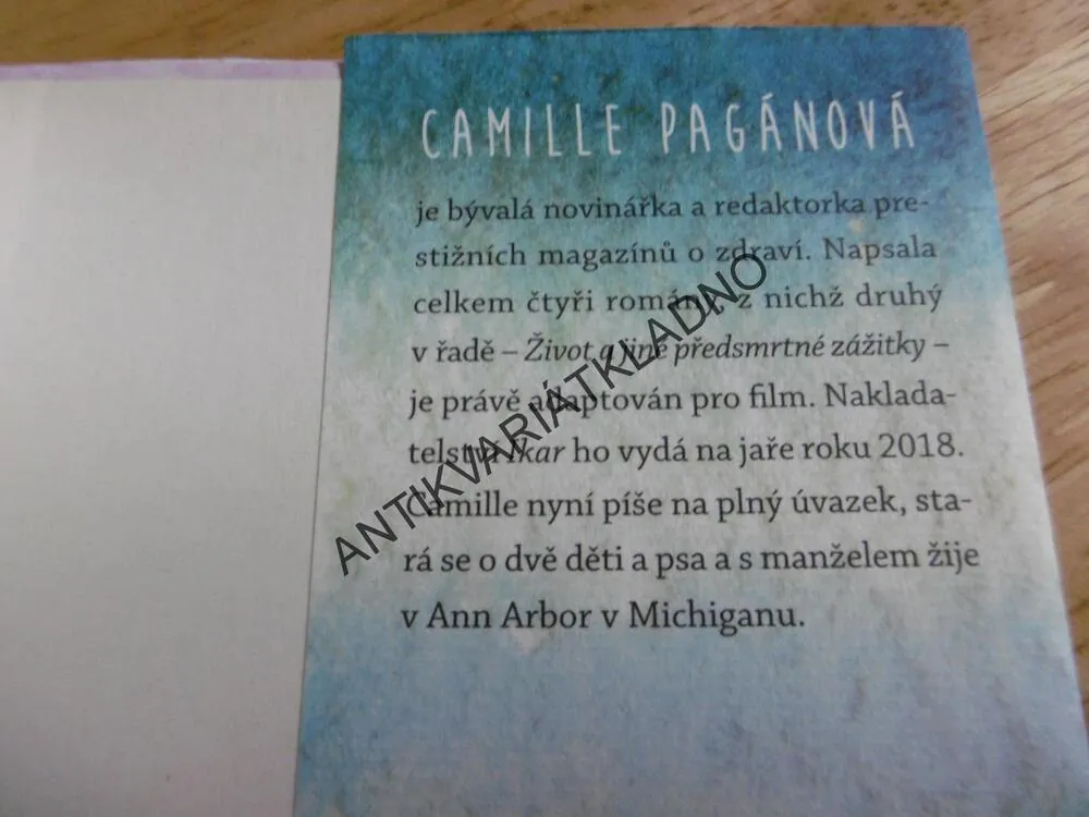 ŽIJ DOKUD TO JDE, CAMILLE PAGÁNOVÁ, 2018, **an