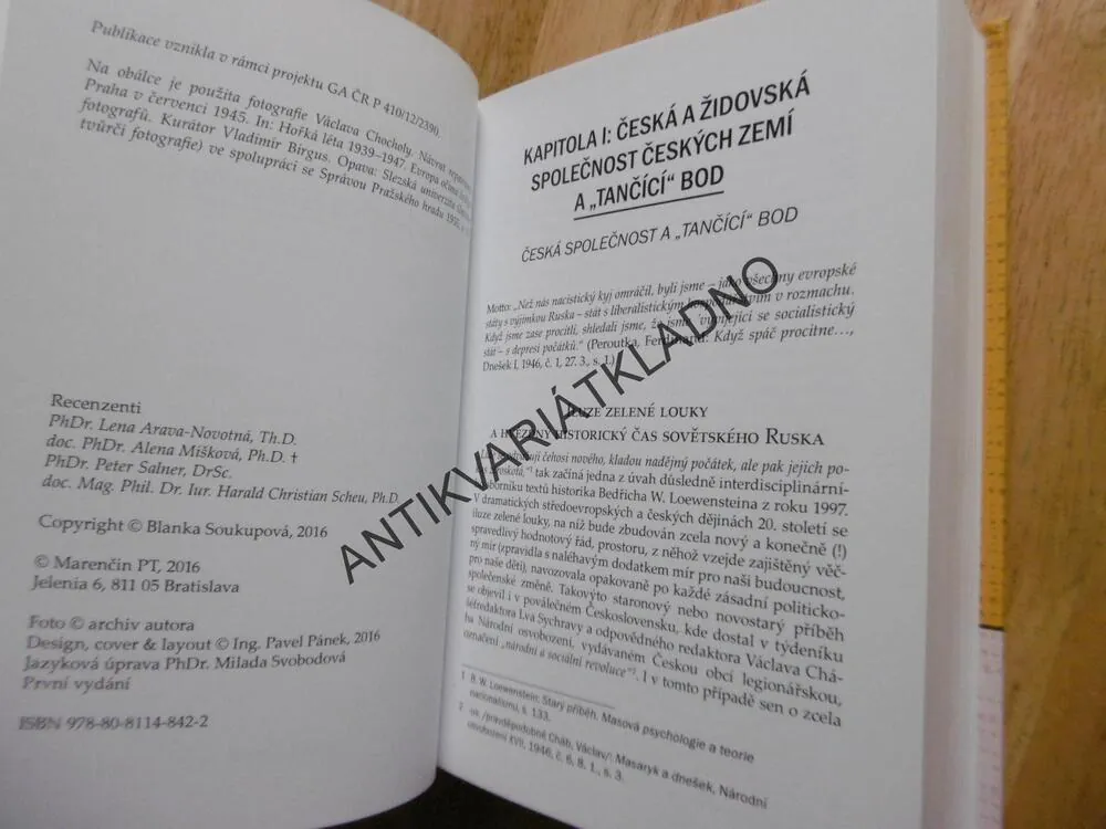 ŽIDÉ V ČESKÝCH ZEMÍCH PO ŠOA, IDENTITA PORANĚNÉ PAMĚTI, SOUKUPOVÁ