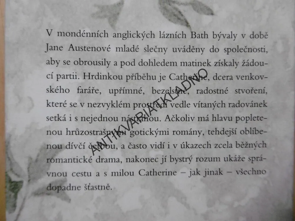 OPATSTVÍ NORTHANGER, JANE AUSTENOVÁ