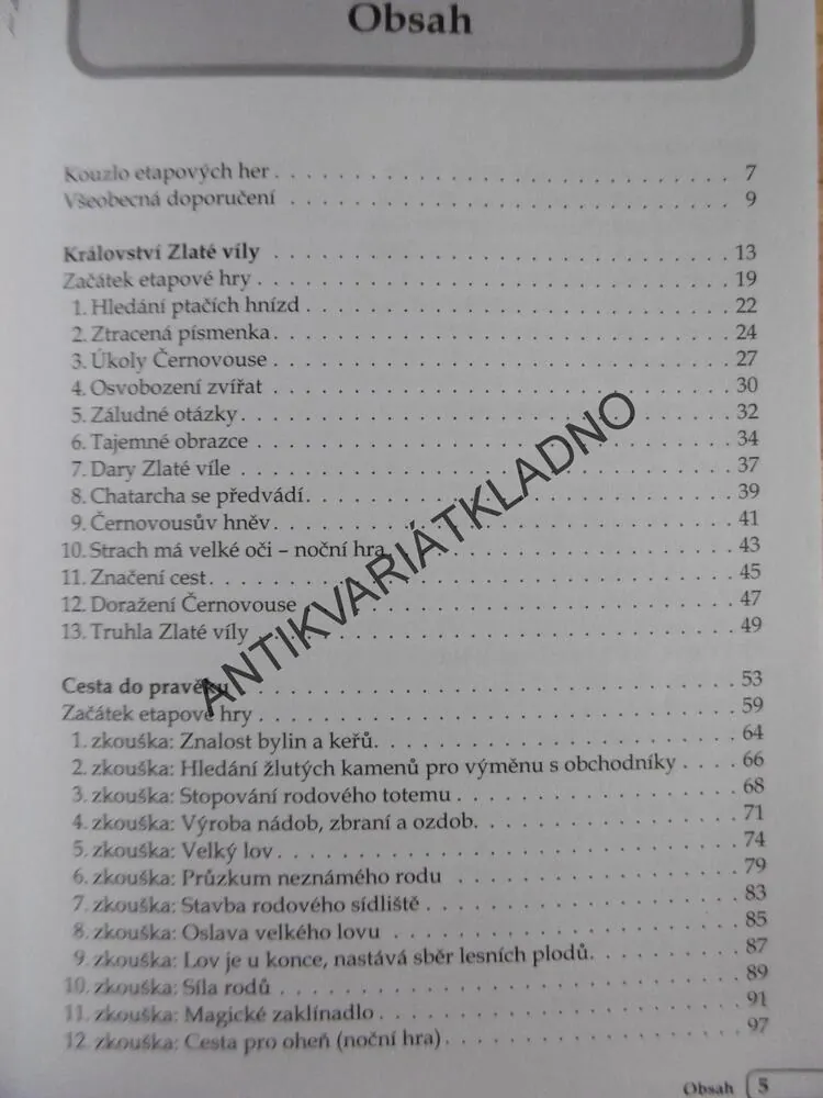ETAPOVÉ HRY V PŘÍRODĚ, MAJKA FOGLOVÁ