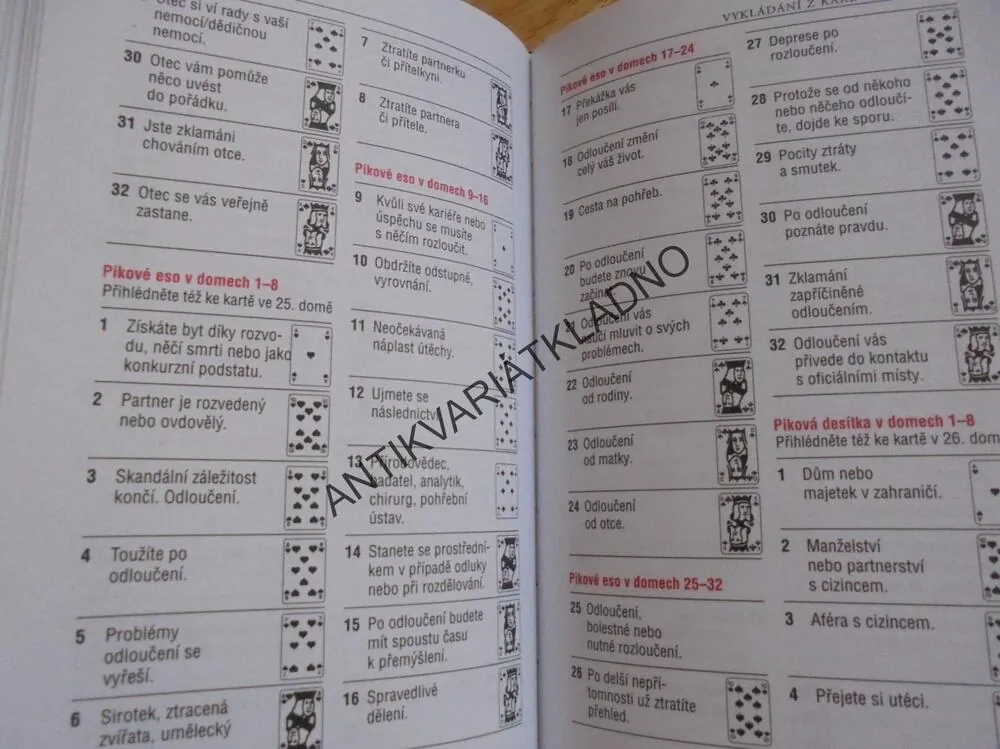 VYKLÁDÁNÍ Z KARET, TAJEMSTVÍ LIDSKÉHO OSUDU, TAROT KARTY, **an