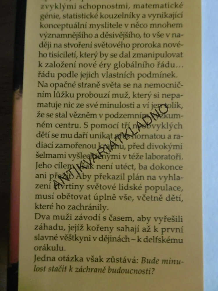 POSLEDNÍ ORÁKULUM, JAMES ROLLINS