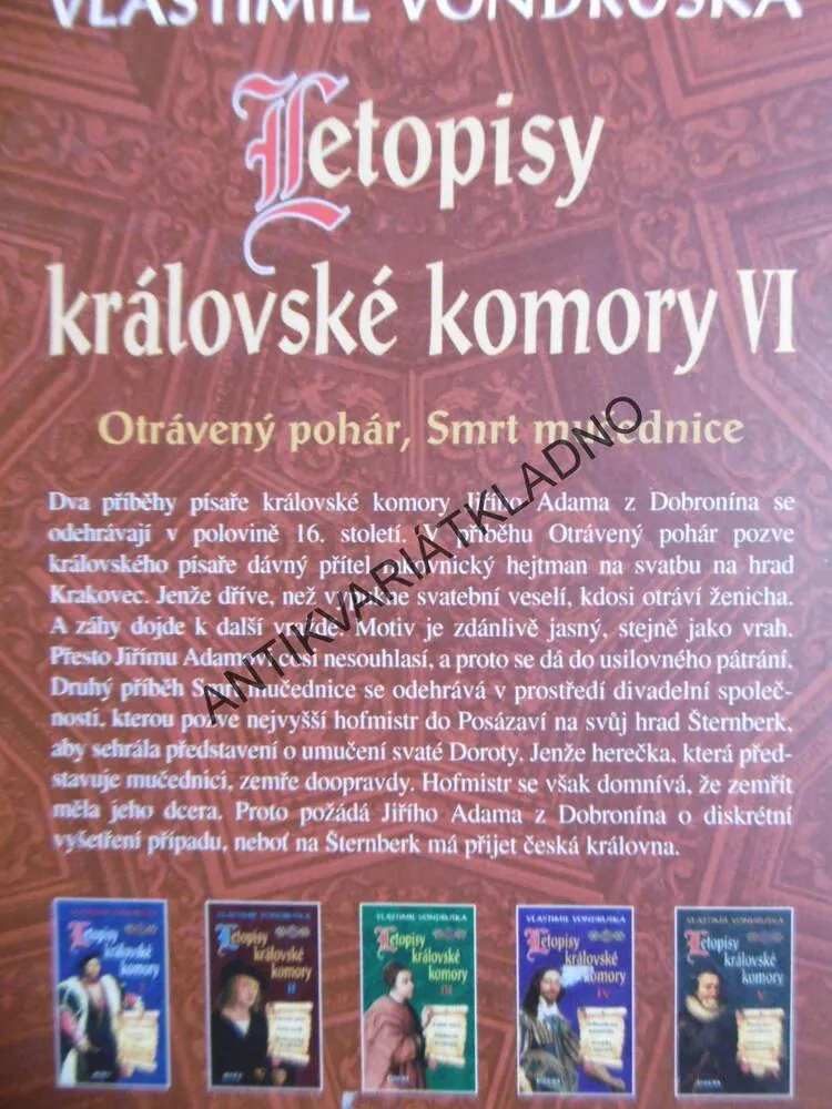 OTRÁVENÝ POHÁR,SMRT MUČEDNICE, VLASTIMIL VONDRUŠKA, **an