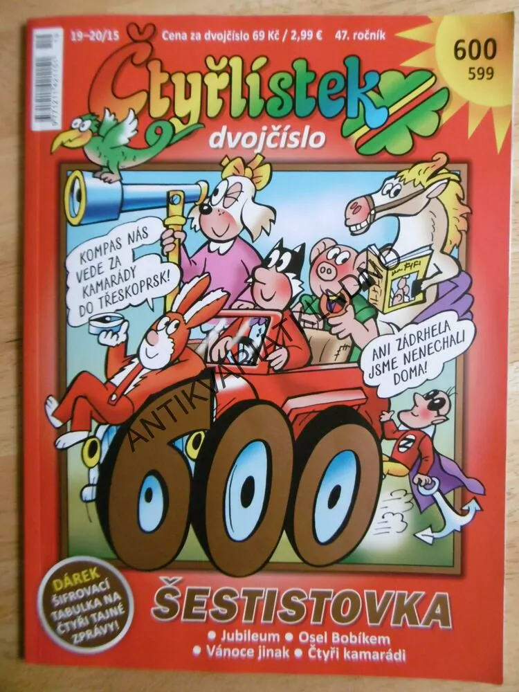 ČTYŘLÍSTEK 599-600, DVOJČÍSLO, ŠESTISTOVKA
