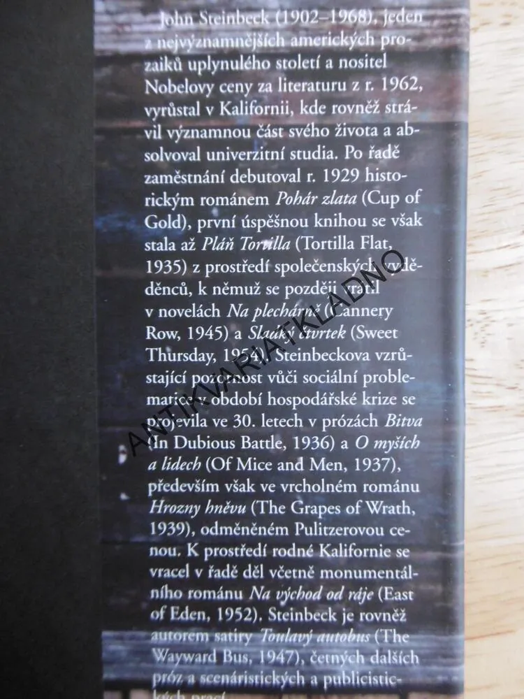 TOULKY S CHARLEYM, JOHN STEINBECK, **an