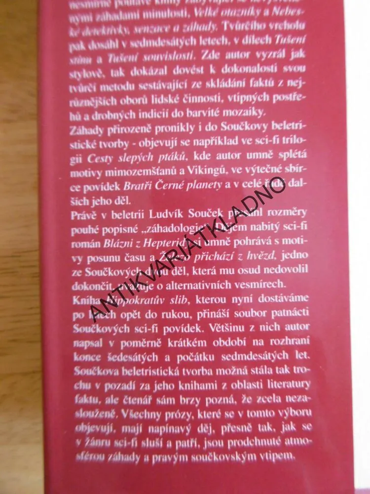 HIPPOKRATŮV SLIB, LUDVÍK SOUČEK, **an