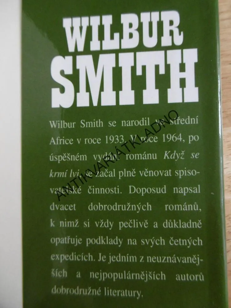 PTAČÍ VODOPÁDY, WILBUR SMITH, **an