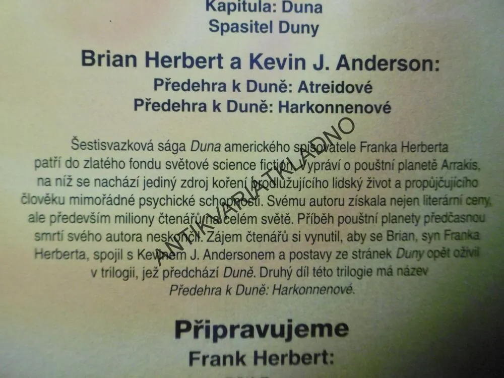 PŘEDEHRA K DUNĚ: HARKONNENOVÉ, BRIAN HERBERT, KEVIN J. ANDERSON,