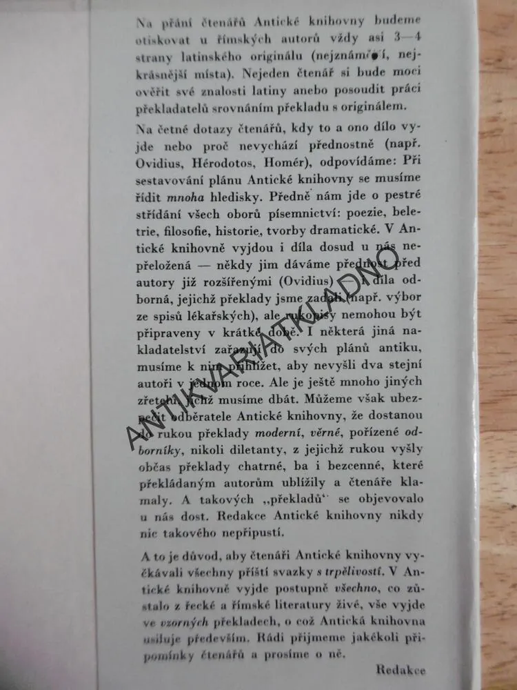 LIVIUS DĚJINY II-III, ANTICKÁ KNIHOVNA, **an