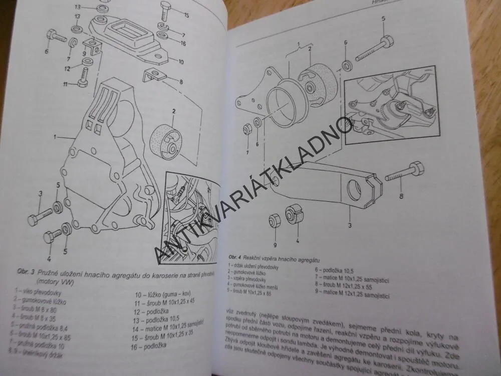 OPRAVY AUTOMOBILŮ ŠKODA FELICIA, COMBI, PICKUP, DIAGNOSTIKA ZÁVAD, POSTUPY OPRAV, **an